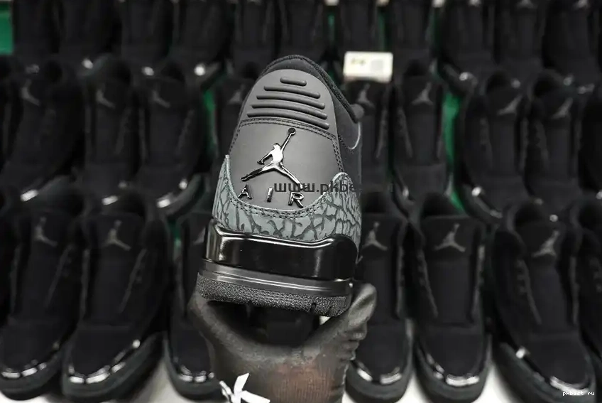 Retro GOD SHIP Jordan  RETAIL 3 Cat MATERIALS Air PK TO READY Black 0515